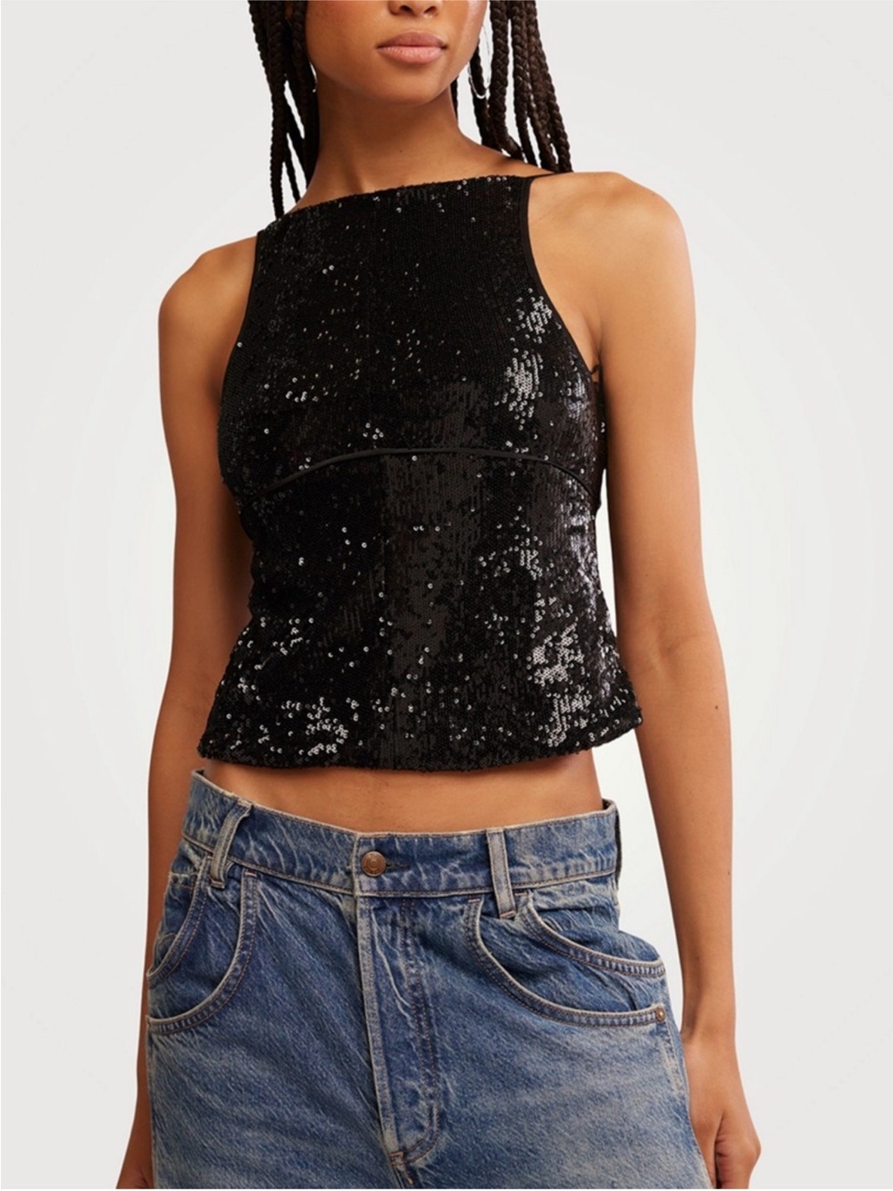 NWT Free People Women's James Sequin Tank